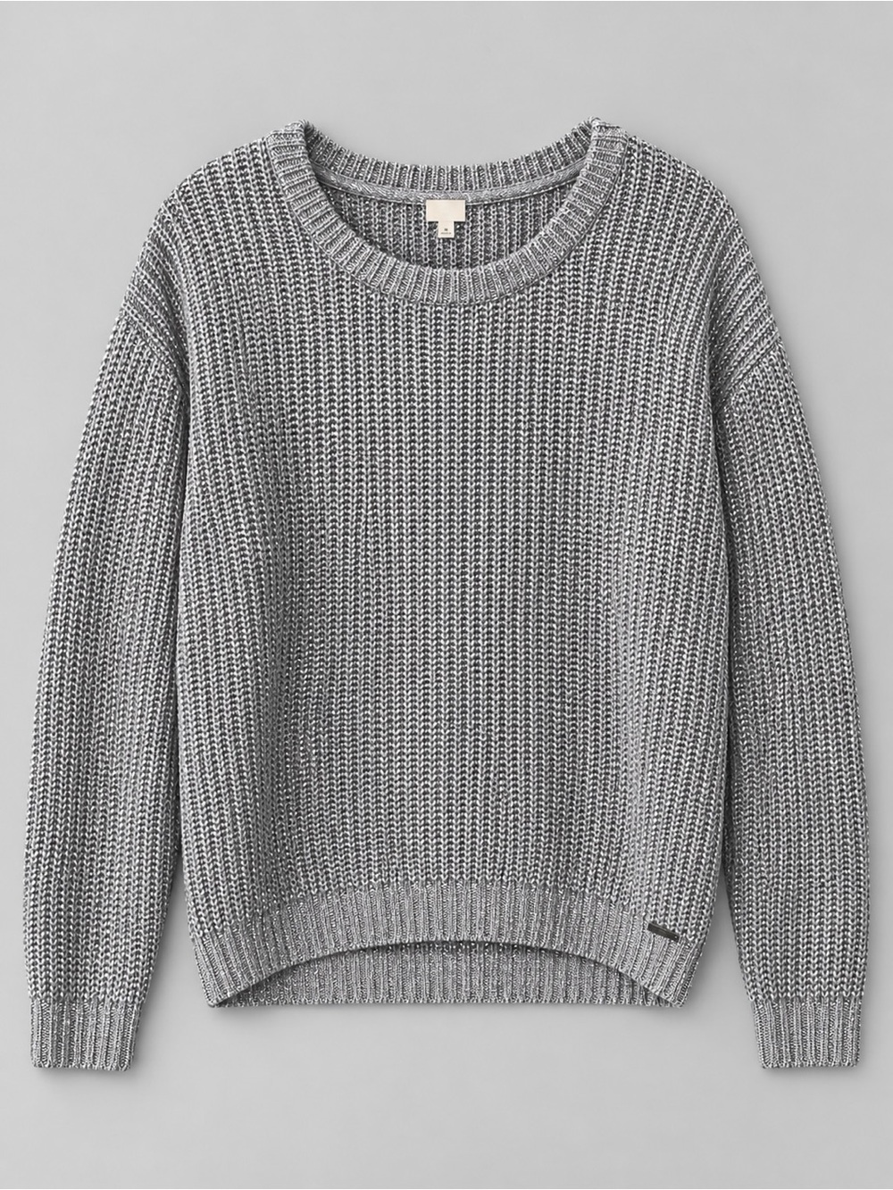 Garage Chunky Knit Crewneck Sweater - Gray